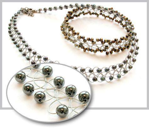 A sample of Fancy Weaving jewellery.